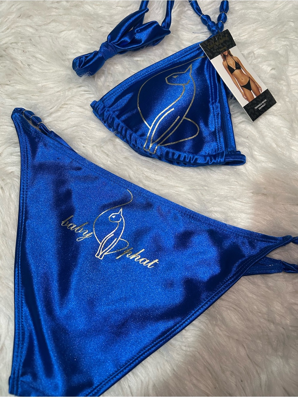 Royal Blue Baby Phat Bikini Set